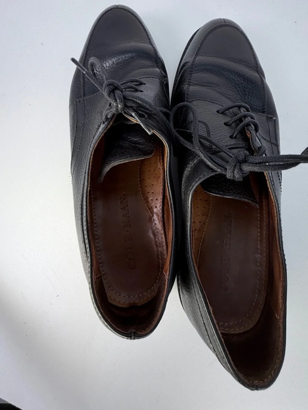 Cole Haan Black Leather Oxford Dress Shoes Mens 11 Classic Lace Up